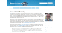 Desktop Screenshot of goldsteinconsulting.com