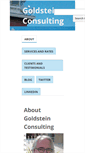 Mobile Screenshot of goldsteinconsulting.com