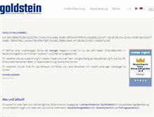 Tablet Screenshot of goldsteinconsulting.de